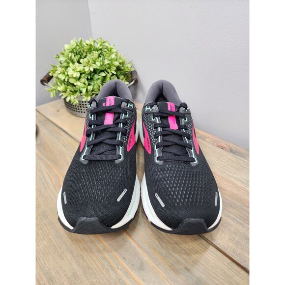 Brooks Ghost 14 Women's Size 11 B (Medium) Running Shoes Black Pink - Picture 2 of 12